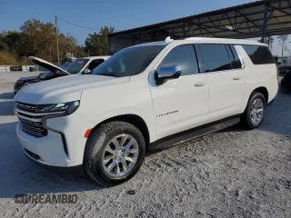 2022 Chevrolet Suburban Premier with VIN 1GNSCFKD2NR180661, listed as a Copart auction lot 74840484 with 55,972 mi miles and Salvage title. Bid and sale history available at DreamBid. Image 1.