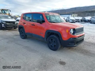 2018 Jeep Renegade Upland Edition with VIN ZACCJBAB0JPJ55503, listed as a IAAI auction lot 41278285 with 30,465 mi miles. Bid and sale history available at carsss.com. Image 1.