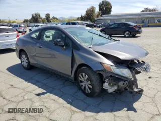2012 Honda Civic Cpe LX with VIN 2HGFG3B57CH556677, listed as a Copart auction lot 54071885 with 151,943 mi miles and Clean Title. Bid and sale history available at carsss.com. Image 4.