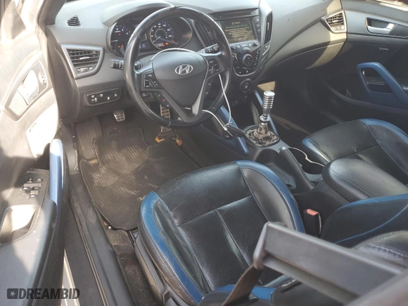 2014 Hyundai Veloster Turbo with VIN KMHTC6AE0EU192680, listed as a Copart auction lot 54486575 with 129,949 mi miles and Clean Title. Bid and sale history available at carsss.com. Image 8.