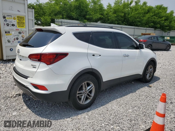 2017 Hyundai Santa Fe 2.4L with VIN 5XYZUDLB2HG428965, listed as a Copart auction lot 60867185 with 124,285 mi miles and Clean title. Bid and sale history available at DreamBid. Image 3.
