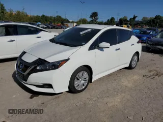 2022 Nissan LEAF S with VIN 1N4AZ1BV4NC556087, listed as a Copart auction lot 72929924 with 11,106 mi miles and Salvage Title. Bid and sale history available at DreamBid. Image 1.