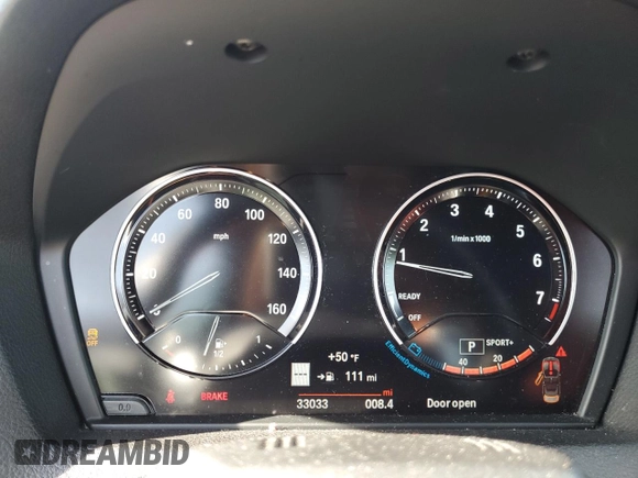 2020 BMW 2 Series 230i xDrive with VIN WBA2K1C05L7E82304, listed as a Copart auction lot 82746333 with 33,033 mi miles. Bid and sale history available at carsss.com. Image 9.