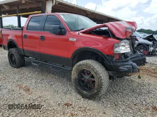 2005 Ford F-150 XLT with VIN 1FTPW14575KF11550, listed as a Copart auction lot 57697255 with Not provided miles and Salvage title. Bid and sale history available at DreamBid. Image 4.