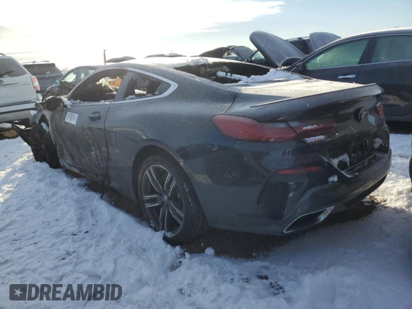 2019 BMW 8 Series M850i xDrive with VIN WBABC4C57KBJ35799, listed as a Copart auction lot 85786014 with Not provided miles and Salvage title. Bid and sale history available at DreamBid. Image 2.