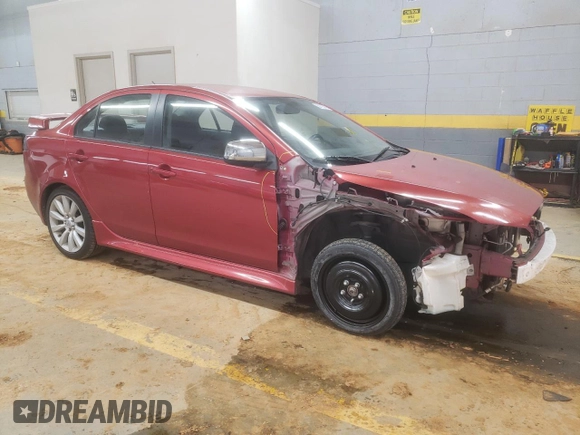 2011 Mitsubishi Lancer GTS with VIN JA32U8FW9BU025481, listed as a Copart auction lot 88100745 with 117,975 mi miles and Salvage Title. Bid and sale history available at carsss.com. Image 4.