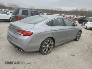 2015 Chrysler 200 C with VIN 1C3CCCCG6FN572317, listed as a Copart auction lot 49534855 with 94,032 mi miles and Clean Title. Bid and sale history available at carsss.com. Image 3.