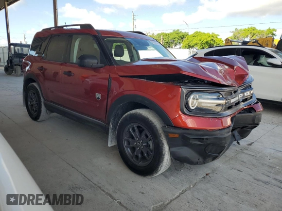 2024 Ford Bronco Sport Big Bend with VIN 3FMCR9B62RRF56148, listed as a Copart auction lot 57823095 with 2,154 mi miles and Salvage title. Bid and sale history available at DreamBid. Image 4.