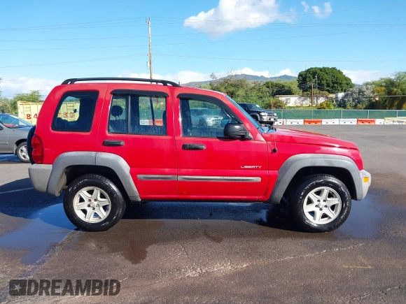 2004 Jeep Liberty Sport with VIN 1J4GL48K04W326252, listed as a IAAI auction lot 41479037 with 168,994 mi miles. Bid and sale history available at carsss.com. Image 13.