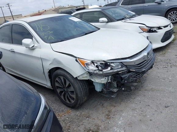 2017 Honda Accord Hybrid with VIN JHMCR6F36HC008930, listed as a IAAI auction lot 41601414 with 159,359 mi miles. Bid and sale history available at carsss.com. Image 1.