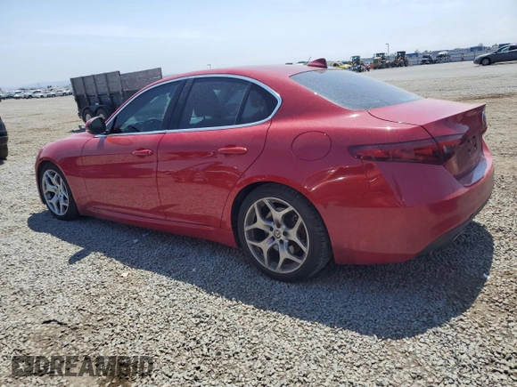 2019 Alfa Romeo Giulia Ti Sport with VIN ZARFAMBN2K7599264, listed as a Copart auction lot 60746415 with 58,424 mi miles and Salvage title. Bid and sale history available at DreamBid. Image 2.