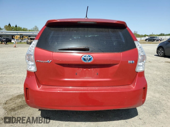 2012 Toyota Prius Two with VIN JTDZN3EU5C3036971, listed as a Copart auction lot 52208535 with 192,367 mi miles and Salvage Title. Bid and sale history available at DreamBid. Image 6.