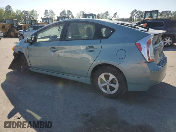 2012 Toyota Prius One with VIN JTDKN3DU3C1538215, listed as a Copart auction lot 51910425 with 81,409 mi miles and Salvage Title. Bid and sale history available at carsss.com. Image 2.