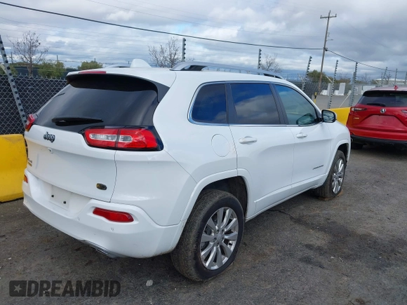 2017 Jeep Cherokee Overland z VIN 1C4PJMJS9HW631941, wystawiony jako IAAI lot #41605184 z przebiegiem 19 162 mil mil oraz . Historia ofert i sprzedaży dostępna na DreamBid. Obrazek 4.