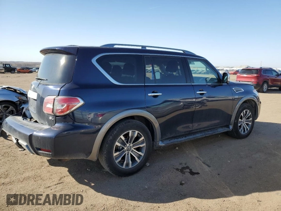2019 Nissan Armada SV with VIN JN8AY2NC7K9583519, listed as a Copart auction lot 44861144 with 109,138 mi miles. Bid and sale history available at carsss.com. Image 3.