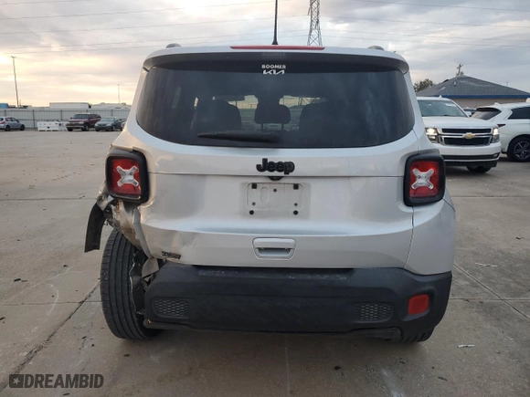 2018 Jeep Renegade Latitude with VIN ZACCJABB3JPH39941, listed as a Copart auction lot 77005484 with 102,445 mi miles and Salvage Title. Bid and sale history available at carsss.com. Image 6.