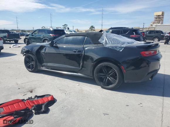 2018 Chevrolet Camaro 1LT with VIN 1G1FB3DX3J0157836, listed as a Copart auction lot 46520865 with 95,532 mi miles and Salvage Title. Bid and sale history available at carsss.com. Image 2.