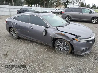2019 Honda Insight Touring with VIN 19XZE4F98KE003082, listed as a Copart auction lot 50269395 with 115,360 mi miles and Salvage Title. Bid and sale history available at carsss.com. Image 4.