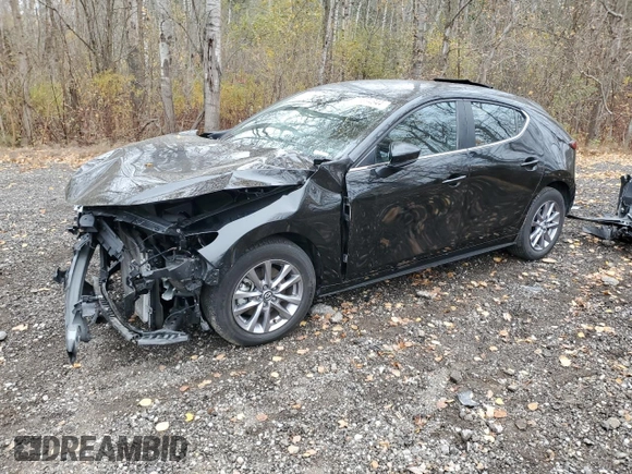 2022 Mazda Mazda3 Hatchback Preferred with VIN JM1BPBLL0N1518570, listed as a Copart auction lot 76894844 with 51,785 mi miles and Salvage Title. Bid and sale history available at carsss.com. Image 1.