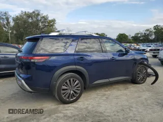 2024 Nissan Pathfinder SL with VIN 5N1DR3CB7RC243155, listed as a Copart auction lot 49779345 with 31,002 mi miles and Salvage title. Bid and sale history available at DreamBid. Image 3.