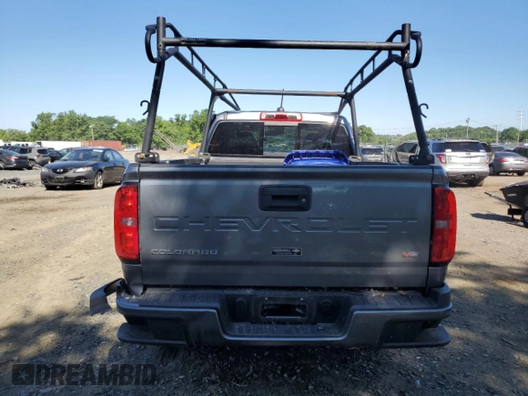 2021 Chevrolet Colorado 2WD LT with VIN 1GCHSCEN0M1291375, listed as a Copart auction lot 56485074 with 61,513 mi miles and Salvage Title. Bid and sale history available at carsss.com. Image 6.