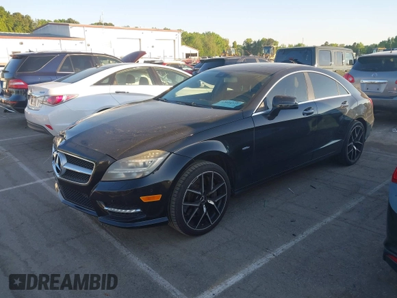 2012 Mercedes-Benz CLS-Class CLS 550 with VIN WDDLJ7DB9CA018502, listed as a IAAI auction lot 42051316 with 218,404 mi miles. Bid and sale history available at carsss.com. Image 18.