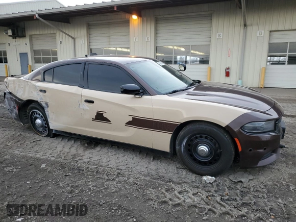 2018 Dodge Charger Police with VIN 2C3CDXKTXJH330117, listed as a Copart auction lot 43968835 with 93,680 mi miles and Clean Title. Bid and sale history available at carsss.com. Image 4.