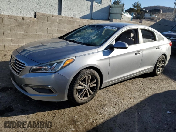 2015 Hyundai Sonata 2.4L SE with VIN 5NPE24AF7FH186609, listed as a Copart auction lot 46328055 with Not Provided miles and Salvage Title. Bid and sale history available at carsss.com. Image 1.