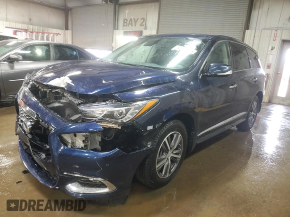 2020 Infiniti QX60 Luxe with VIN 5N1DL0MN7LC532276, listed as a Copart auction lot 50309855 with 14,951 mi miles and Salvage Title. Bid and sale history available at DreamBid. Image 1.