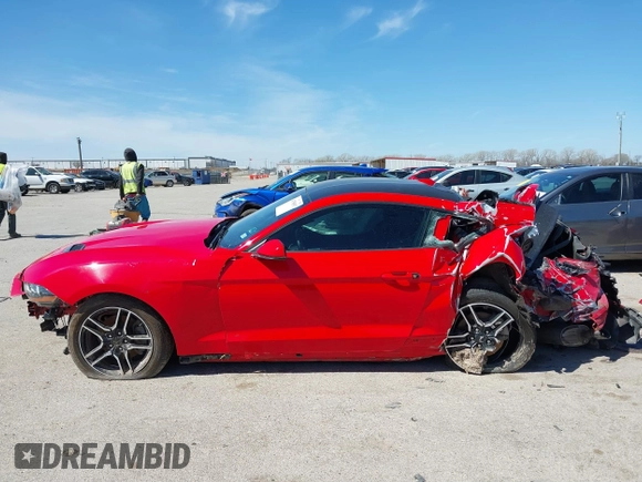 2020 Ford Mustang EcoBoost with VIN 1FA6P8TH6L5148110, listed as a IAAI auction lot 41798507 with 69,698 mi miles. Bid and sale history available at carsss.com. Image 14.