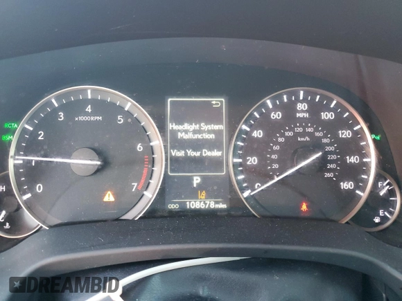 2016 Lexus RX 350 with VIN 2T2ZZMCA6GC010682, listed as a Copart auction lot 51875285 with 108,678 mi miles and Salvage Title. Bid and sale history available at DreamBid. Image 9.