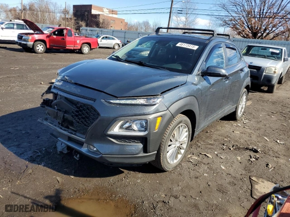 2018 Hyundai Kona SEL with VIN KM8K6CAA0JU180523, listed as a Copart auction lot 46173415 with 75,424 mi miles and Salvage Title. Bid and sale history available at carsss.com. Image 1.