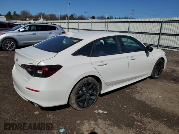 2025 Honda Civic Sport with VIN 2HGFE2F58SH565378, listed as a Copart auction lot 48484155 with 436 mi miles and Salvage Title. Bid and sale history available at carsss.com. Image 3.