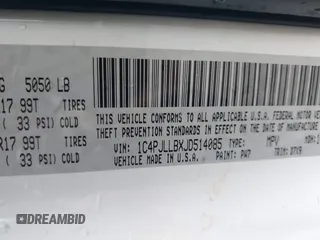 2018 Jeep Cherokee Latitude Plus with VIN 1C4PJLLBXJD514085, listed as a IAAI auction lot 40934899 with 153,619 mi miles. Bid and sale history available at carsss.com. Image 9.