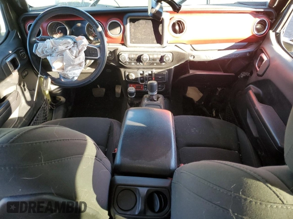 2021 Jeep Wrangler Unlimited Rubicon with VIN 1C4HJXFN9MW584171, listed as a Copart auction lot 78895184 with Not Provided miles and Salvage Title. Bid and sale history available at DreamBid. Image 8.