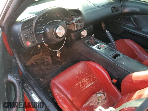 2000 Honda S2000 with VIN JHMAP1141YT005448, listed as a Copart auction lot 45676755 with Not Provided miles and Salvage Title. Bid and sale history available at DreamBid. Image 8.