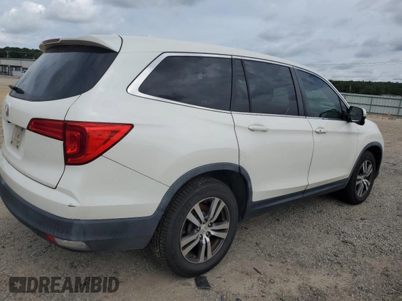 2016 Honda Pilot EX with VIN 5FNYF5H32GB055753, listed as a Copart auction lot 41449945 with 163,264 mi miles and Salvage Title. Bid and sale history available at carsss.com. Image 3.