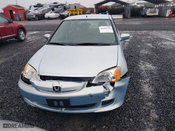 2003 Honda Civic Hybrid with VIN JHMES95693S020031, listed as a IAAI auction lot 41602128 with 176,766 mi miles. Bid and sale history available at carsss.com. Image 12.