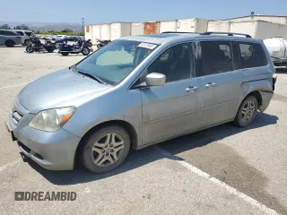 2006 Honda Odyssey EX-L z VIN 5FNRL38616B116178, wystawiony jako Copart lot #59125465 z przebiegiem 211 801 mil mil oraz Szkoda całkowita • Salvage title. Historia ofert i sprzedaży dostępna na DreamBid. Obrazek 1.