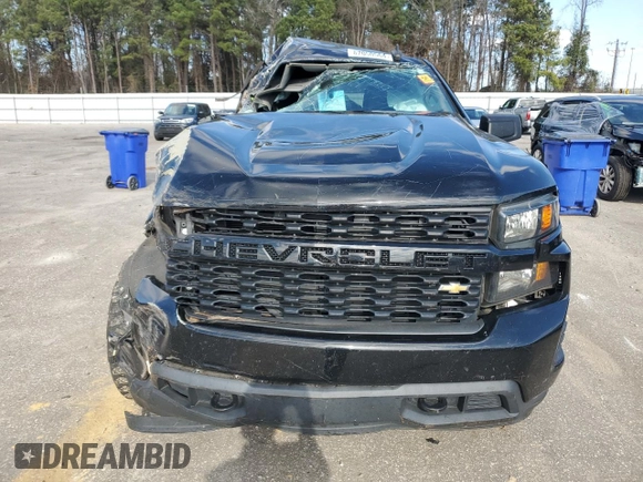 2020 Chevrolet Silverado 1500 Custom with VIN 3GCPWBEK4LG137008, listed as a Copart auction lot 87050564 with 169,386 mi miles and Salvage Title. Bid and sale history available at carsss.com. Image 5.