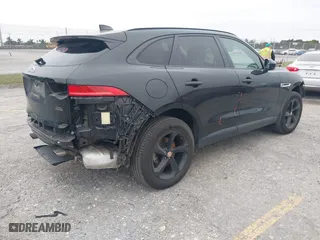 2018 Jaguar F-PACE 25t Premium with VIN SADCJ2FX2JA270891, listed as a IAAI auction lot 41381282 with 75,779 mi miles. Bid and sale history available at carsss.com. Image 4.