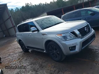 2020 Nissan Armada Platinum with VIN JN8AY2NF6L9360609, listed as a IAAI auction lot 41317857 with 142,243 mi miles. Bid and sale history available at carsss.com. Image 13.