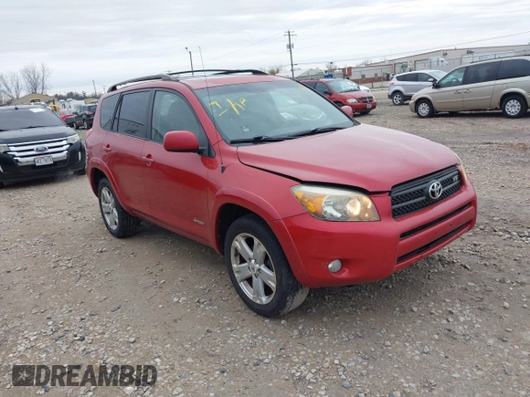 2007 Toyota RAV4 Sport with VIN JTMBK32V776012182, listed as a IAAI auction lot 40842933 with 144,043 mi miles. Bid and sale history available at carsss.com. Image 1.
