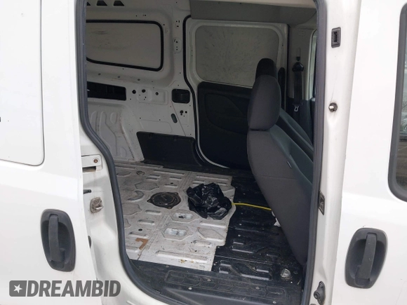 2015 Ram ProMaster City Cargo Tradesman with VIN ZFBERFAT7F6A32463, listed as a IAAI auction lot 42112339 with 313,405 mi miles. Bid and sale history available at carsss.com. Image 8.
