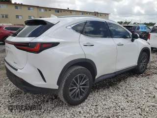 2022 Lexus NX with VIN 2T2ADCAZ9NC001423, listed as a Copart auction lot 62455124 with 3,107 mi miles and Non Repairable. Bid and sale history available at carsss.com. Image 3.