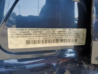 2007 Volkswagen Jetta 2.5 with VIN 3VWSG71K47M024416, listed as a Copart auction lot 58433025 with Not provided miles and Salvage title. Bid and sale history available at DreamBid. Image 12.