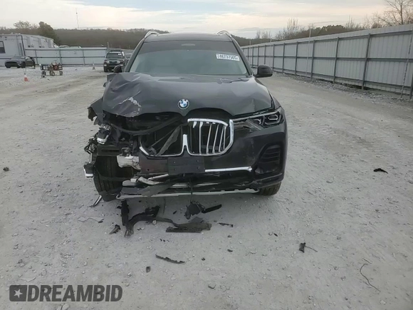 2022 BMW X7 xDrive40i with VIN 5UXCW2C06N9L50284, listed as a Copart auction lot 46737505 with 0 mi miles and Salvage Title. Bid and sale history available at carsss.com. Image 12.