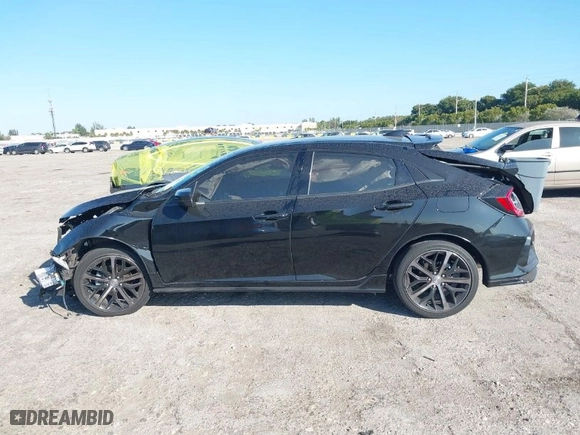2021 Honda Civic Hatchback Sport with VIN SHHFK7H49MU233174, listed as a IAAI auction lot 41314513 with 30,919 mi miles. Bid and sale history available at carsss.com. Image 15.