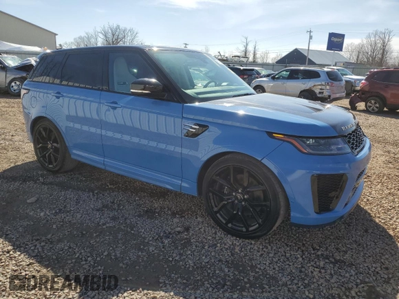 2022 Land Rover Range Rover Sport SVR with VIN SALWZ2RE6NA241274, listed as a Copart auction lot 51128365 with 37,783 mi miles and Clean Title. Bid and sale history available at DreamBid. Image 4.