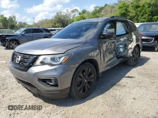2018 Nissan Pathfinder SL with VIN 5N1DR2MNXJC660910, listed as a Copart auction lot 51427215 with 83,282 mi miles and Salvage Title. Bid and sale history available at carsss.com. Image 1.